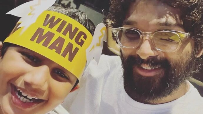 Allu Arjun’s son Ayaan gives him an adorable gift and it has a ‘Pushpa’ connection; See Pic
