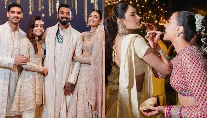 Athiya Shetty-KL Rahul Pose With Ahan Shetty’s Girlfriend Tania Shroff In Unseen Photos