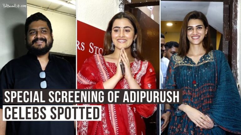 Adipurush Screening: Kriti Sanon and other celebs at screening