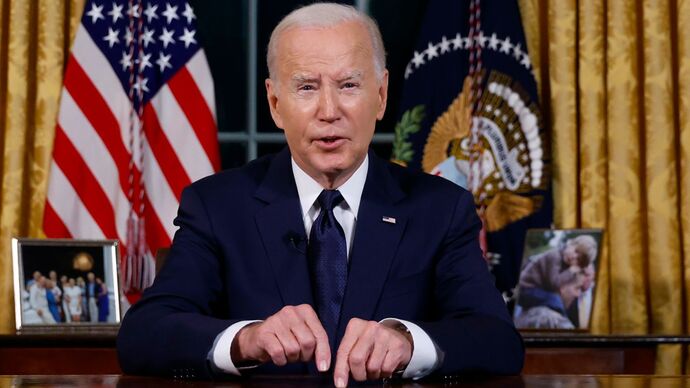 President Joe Biden: We cannot and will not let terrorists like Hamas and tyrants like Putin win