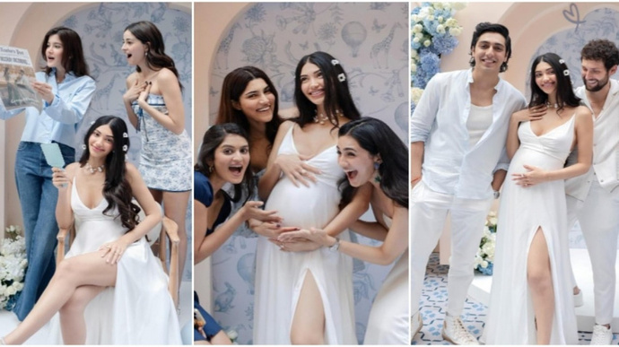 Alanna Panday drops pics from her dreamy baby shower ft Ananya and Ahaan Panday, Shanaya Kapoor, Alizeh Agnihotri