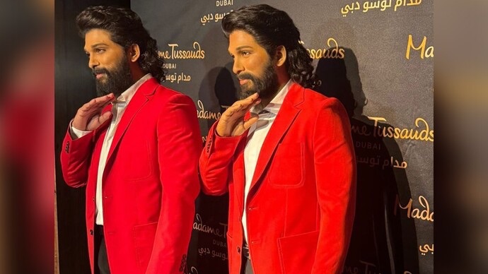 Allu Arjun receives early birthday present; unveils his wax statue at Madame Tussauds Dubai