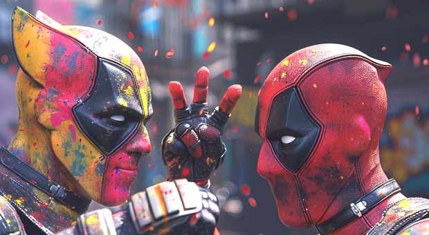 AI shows Deadpool & Wolverine celebrating Holi in India! See pics