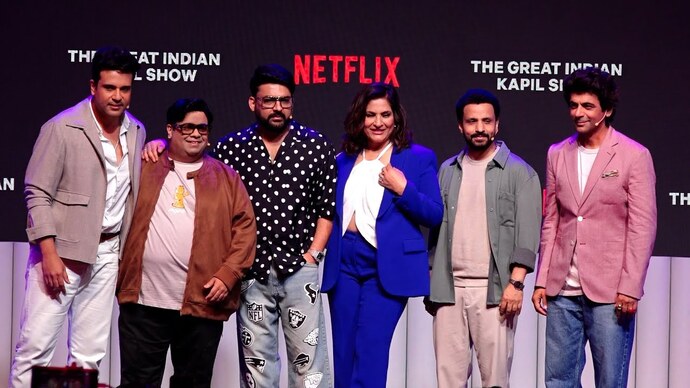 Photos: Kapil Sharma, Krushna Abhishek, Sunil Grover & others attend the press conference for The Great Indian Kapil Show