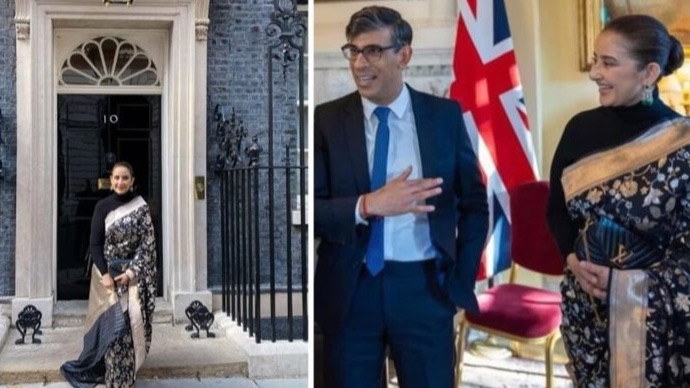 Manisha Koirala meets UK PM Rishi Sunak, invites him to trek to Everest base camp