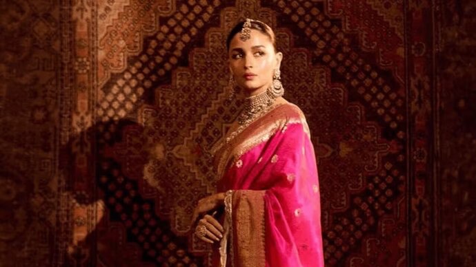 Alia Bhatt turns heads in a 160-year-old saree at Anant and Radhika’s spectacular wedding function