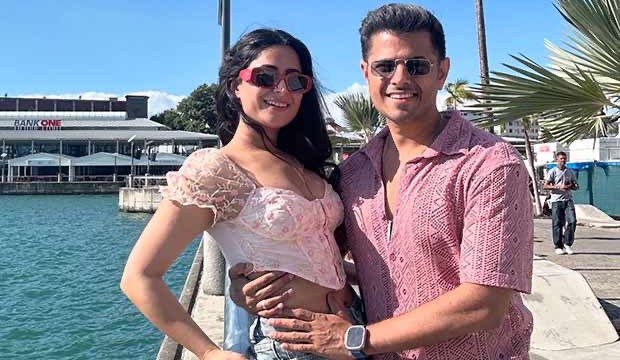 Aishwarya Sharma throws surprise birthday bash for husband Neil Bhatt