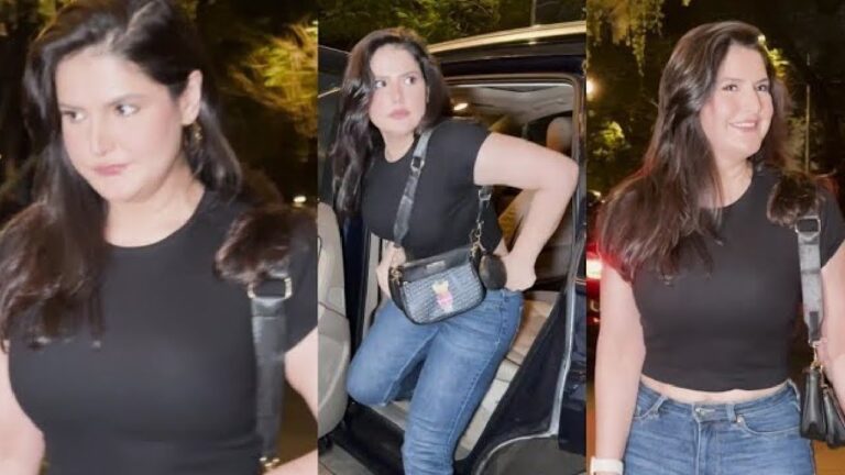 Bollywood actress Zareen Khan Spotted At Bandra, Mumbai