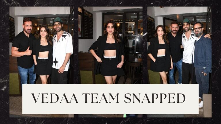 Vedaa Victory: John Abraham & Sharvari Wagh Celebrate with Team