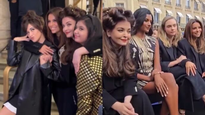 L’Oreal Paris Fashion Week 2024: Aishwarya Rai Bachchan looks like a queen; poses with Eva Longoria, Camilla Cabello