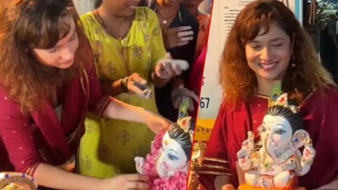 Ganesh Chaturthi 2024: Ankita Lokhande Gets Emotional As She Welcomes Ganpati Home; Watch..