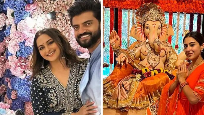 Why are Sara Ali Khan, Sonakshi Sinha getting trolled for Ganesh Chaturthi 2024 pictures and videos?