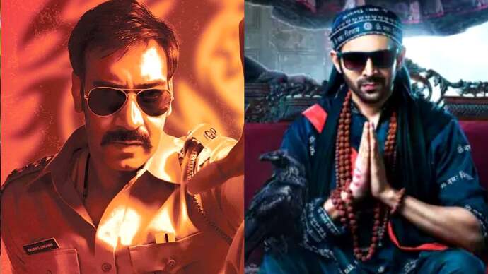 Actor Kartik Aaryan reacts to the big clash between Bhool Bhulaiyaa 3 and Singham Again during Diwali