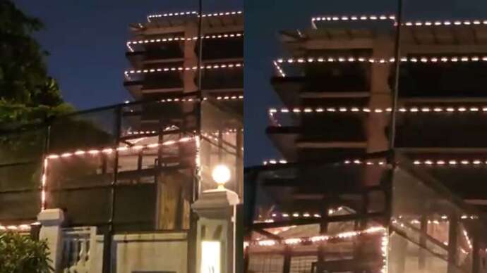 Shah Rukh Khan’s iconic residence Mannat sparkles with Diwali decoration
