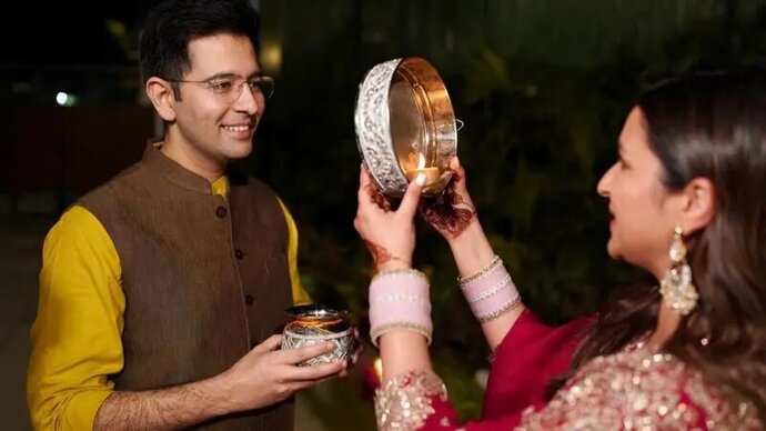 Throwback: Parineeti Chopra-Raghav Chadha’s First Karwa Chauth Celebration After Marriage