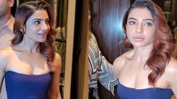 Samantha Ruth Prabhu in her minimal blue midi dress proves sometimes less is truly more