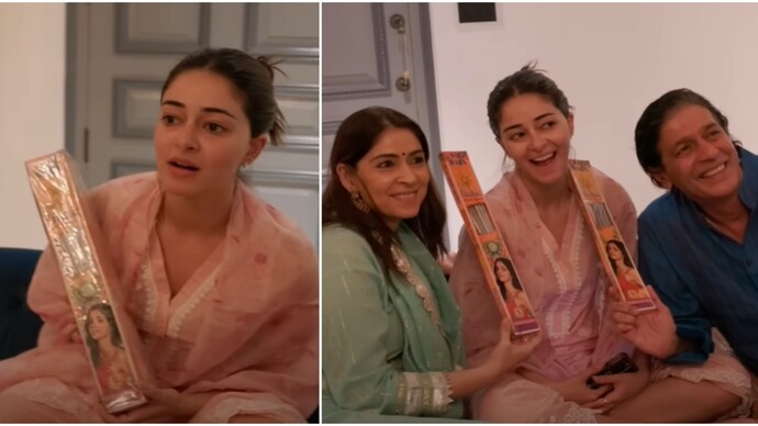 Watch: Ananya Panday’s reaction to her picture being on fuljhadi packet is priceless