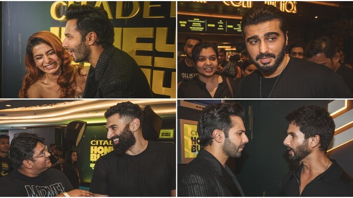 Inside Citadel: Honey Bunny Screening: Varun Dhawan, Samantha Ruth Prabhu glow with happiness