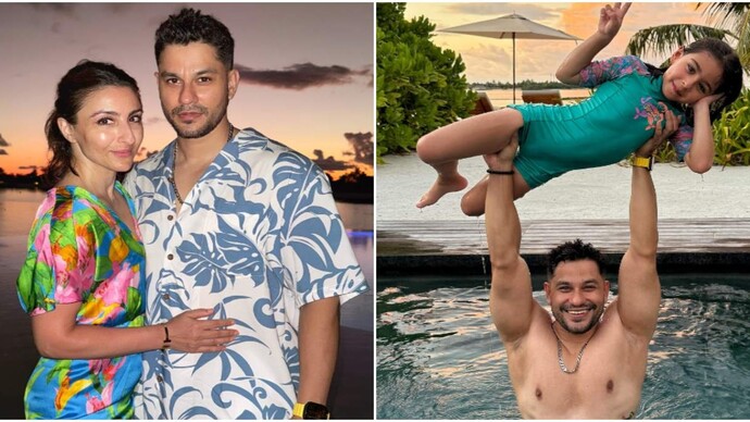 Pics: Soha Ali Khan and Kunal Kemmu intake ‘vitamin sea’ as they chill during Maldives vacation