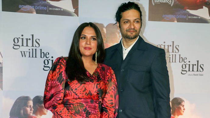 Bollywood celebrities At The Screening Of The Film Girls Will Be Girls in Mumbai