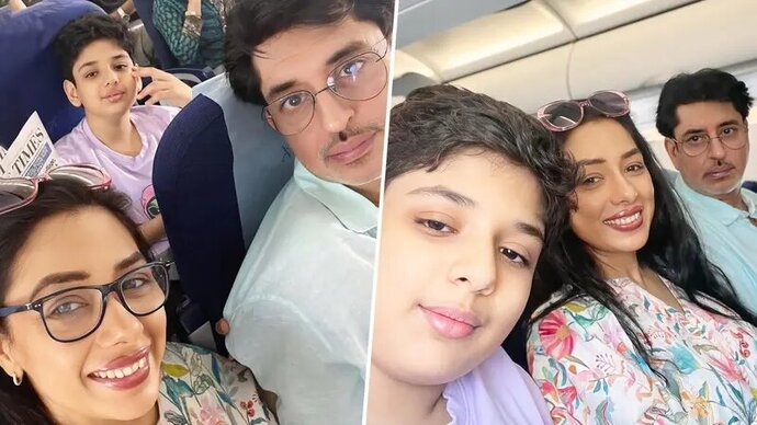 Rupali Ganguly Jets Off On Vacation With Husband Ashwin And Son Amid Feud With Stepdaughter