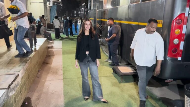 Actress Triptii Dimri was recently seen at Filmistan Studio in Mumbai looking stunning!