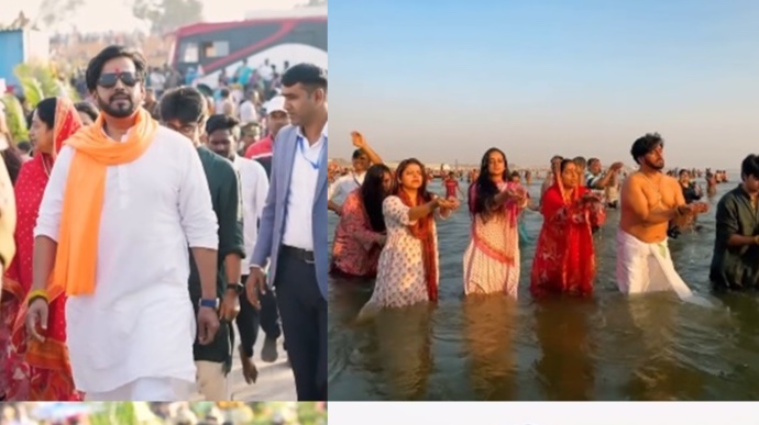 Ravi Kishan chronicles his spiritual pilgrimage with a sacred dip at Maha Kumbh
