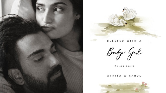 Athiya Shetty, KL Rahul announce the arrival of their baby girl