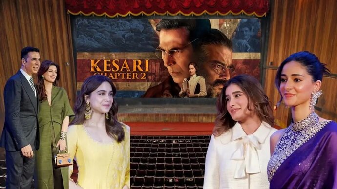 Twinkle Khanna cheers for husband Akshay Kumar as she attends ‘Kesari 2’ screening