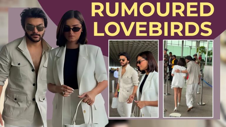 Veer Pahariya gets protective of Tara Sutaria as they are spotted together at the airport