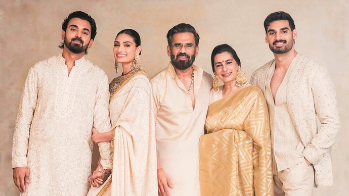 Suniel Shetty turns 64: Athiya, Ahan & K L Rahul drop lovely birthday wishes
