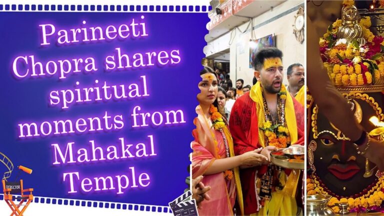 Parineeti Chopra and Raghav Chadha seek blessings at the Mahakaleshwar Temple